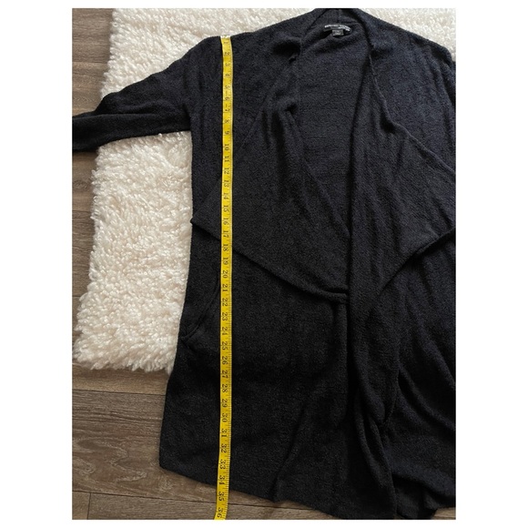 Barefoot Dreams Navy Blue CozyChic Lite Drape Front Island Wrap Size L/XL - Picture 5 of 8